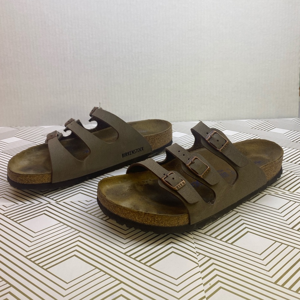 Birkenstock Florida Soft Footbed Mocha, size 40 US 9.5